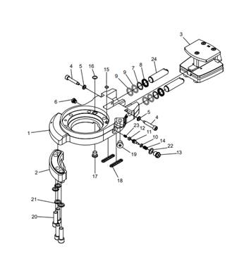 Saw bar bracket 318-04 LM017966