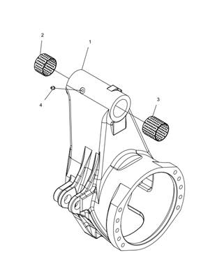 Right feed roller arm LM043024