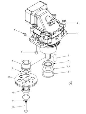 Saw motor SuperCut 100 F12-30 LM554281