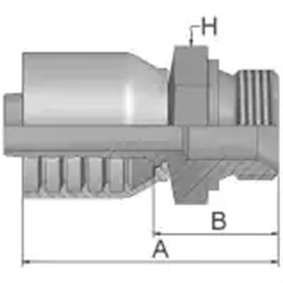 Crimp fitting Parker BSP 1 - Male - Series 70 1D970-16-16