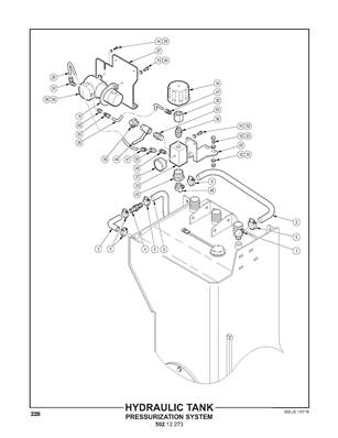 Hydraulic Tank, Pressurization System 50212273S2