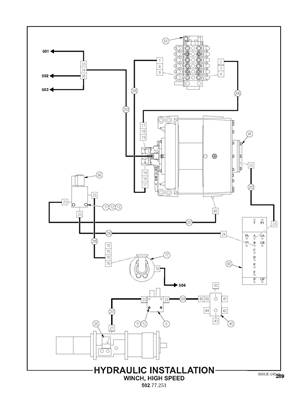 Hydraulic Installation Winch, High Speed 50277251S2