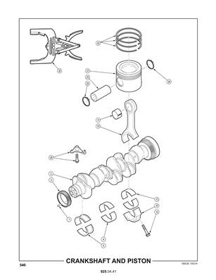 Crankshaft and Piston 9250441