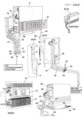 Cab air conditioning, assembly 9991060