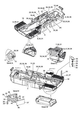 Front frame, assembly 9991259S2