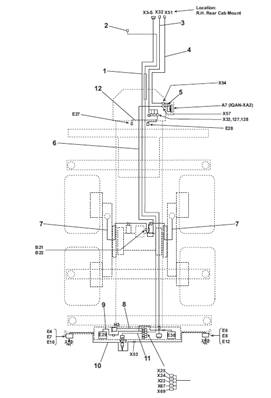 Rear frame harness, assembly 9991346