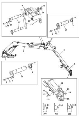 Crane 300 11m, assembly 9991920
