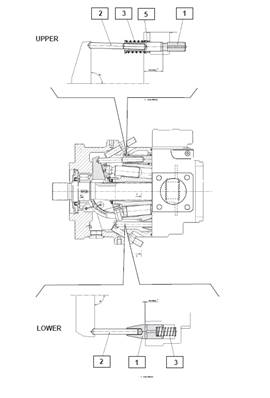 Harvesting head hydraulic pump, control valve 9992085