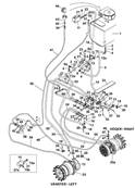Rear drive motor, hydraulic lines 9992336