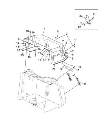 Fuel tank protection, mounting 9992401