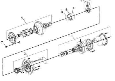 Rear feed motor, assembly 99929181