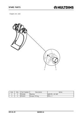 Grapple arm, male 068238304