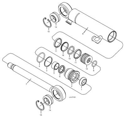 Hydraulic cylinder 40/25 LM999112