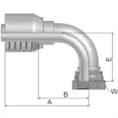 Crimp fitting Parker BSP 1 - 90° - Series 70 1B270-16-16