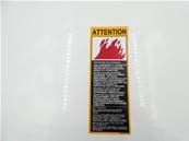 Label prevent fire french
