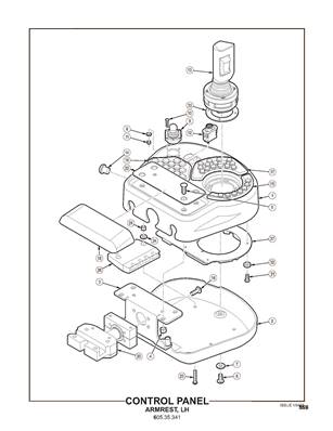 Control Panel, Armrest, LH 60535342