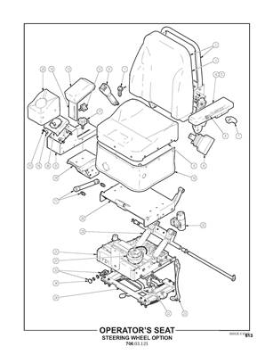 Operator's Seat, Steering Wheel Option 70603121