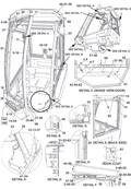 Cab protection, mounting 7019126S3