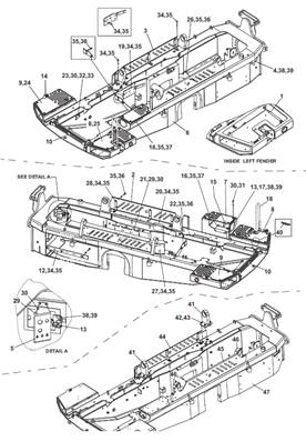 Front frame, assembly 9902891S2
