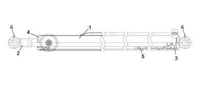 Pendulum cylinder, assembly 9991050