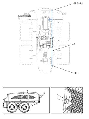 Reversing beep harness, assembly 9991223