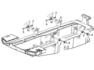 Cab support, mounting 9991365