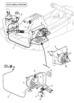 AdBlue engine stage 4, assembly 9991681