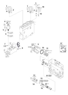 Crane distributor K220, assembly 9991743