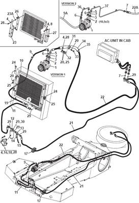 Cab air conditioning, assembly 9991776