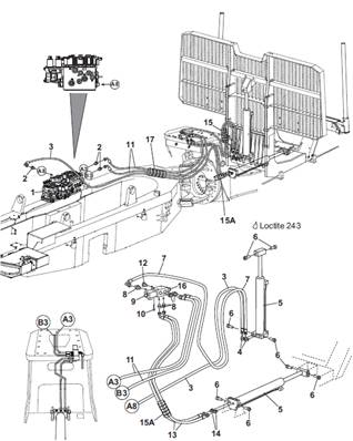 Removable gate, hydraulic lines 9992366