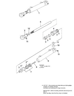 Step Hydraulic Cylinder Assembly 9992367