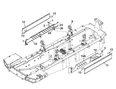 Cab lower guards, assembly 9992473
