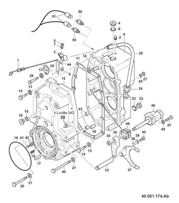 Gear box, assembly 9992519
