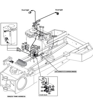 Hydraulic reservoir harness, assembly 9992766