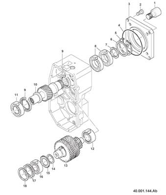 Transmission box, assembly 99929192