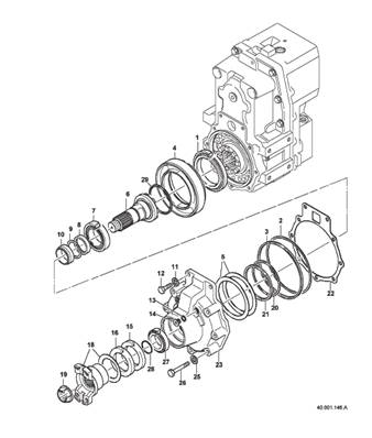 Transmission box, assembly 99929198