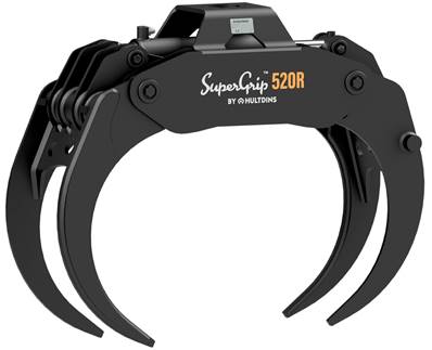Grapple wood energy 4 tongs HULTDINS SuperGrip I 520R