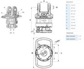 Rotator INDEXATOR GV12-2S A M16 Ø173mm for 100mm links