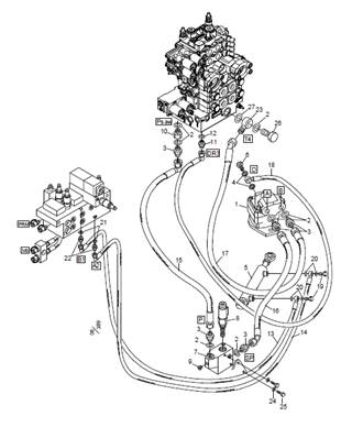 Saw hydraulics 98B & 98XL LM005723C