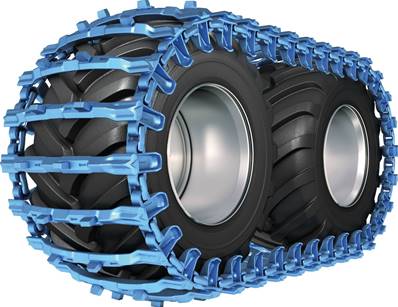 Pair of tracks bluetrack perfekt 26mm 0x0 for 600/55 Pewag 762730X0
