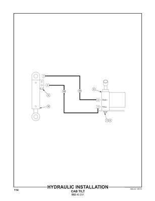 Hydraulic Installation, Cab Tilt 50240231