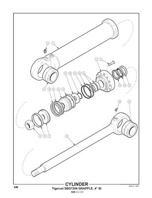 Cylinder TCi SBG7204 Grapple, 4" ID 52015131