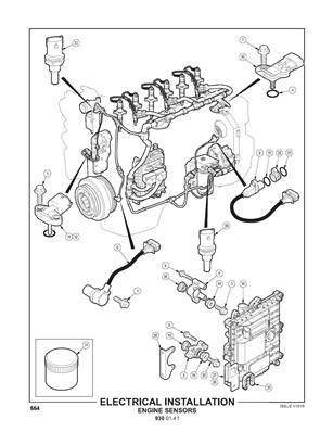 Electrical Installation, Engine Sensors 9300141