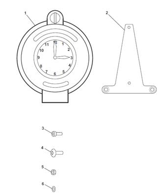 Hour meter, mounting 7018997