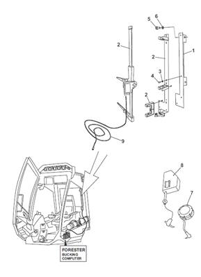 Electronic compass, mounting 9991250