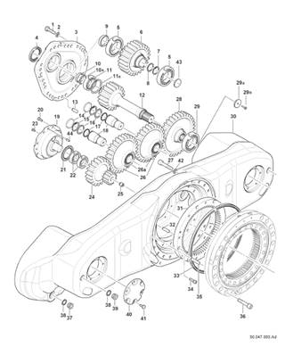 Anti-squat bogie, assembly 9991592S2