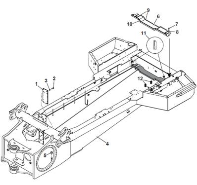Rear frame, assembly 9991661
