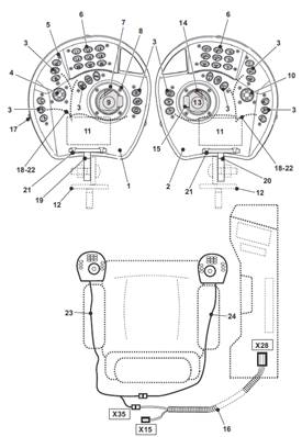SAKAE joystick, assembly 9991929