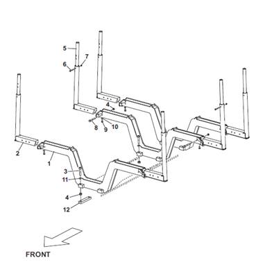 Mechanical/hydraulic cradles, assembly 9991937