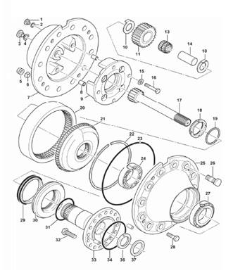 Bogie, reducer 9991954S2